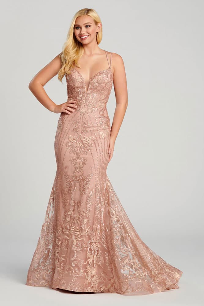 ellie wilde gold prom dress